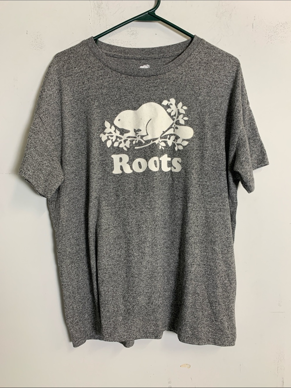 Roots Gray T-Shirt with White Beaver Logo